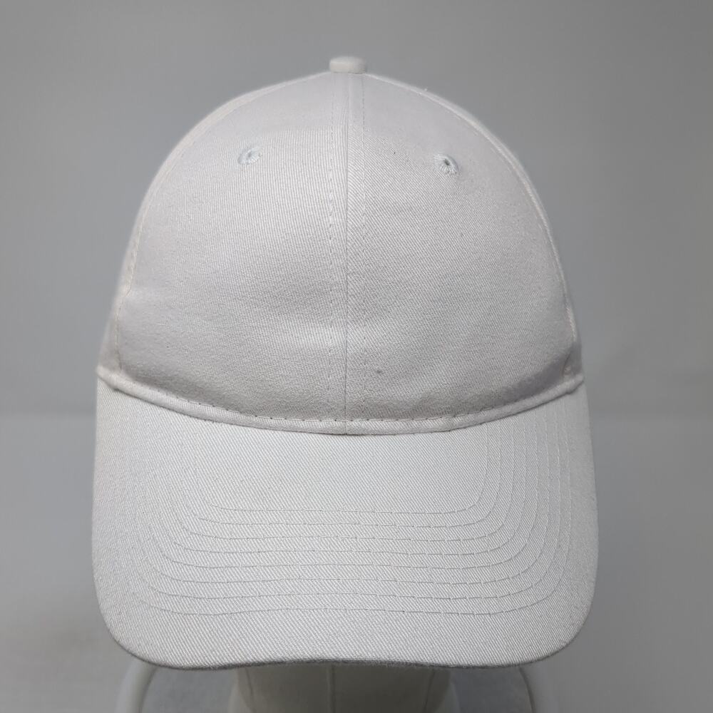 George Strapback Hat White One Size Solid Adjusta… - image 2